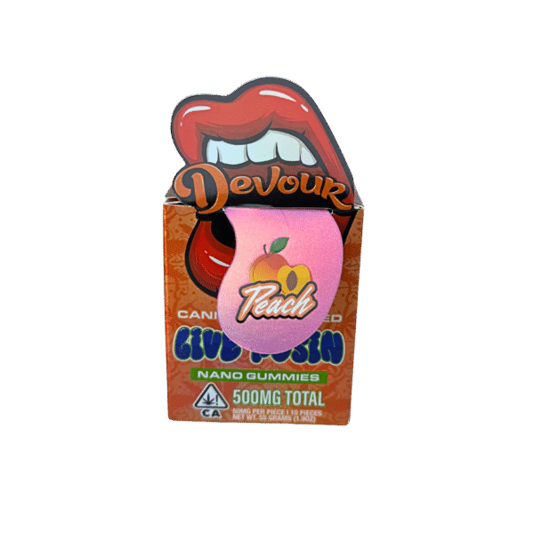 PEACH LIVE ROSIN NANO GUMMIES