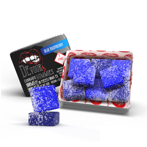 Blue Raspberry 1:1 THC/CBD Gummies